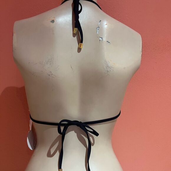 BEACH BUNNY NUDE/BLACK TRI TOP!! - Picture 4 of 6